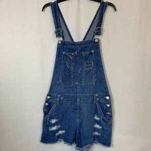 ✌🏼UNIONBAY Overall jean shorts